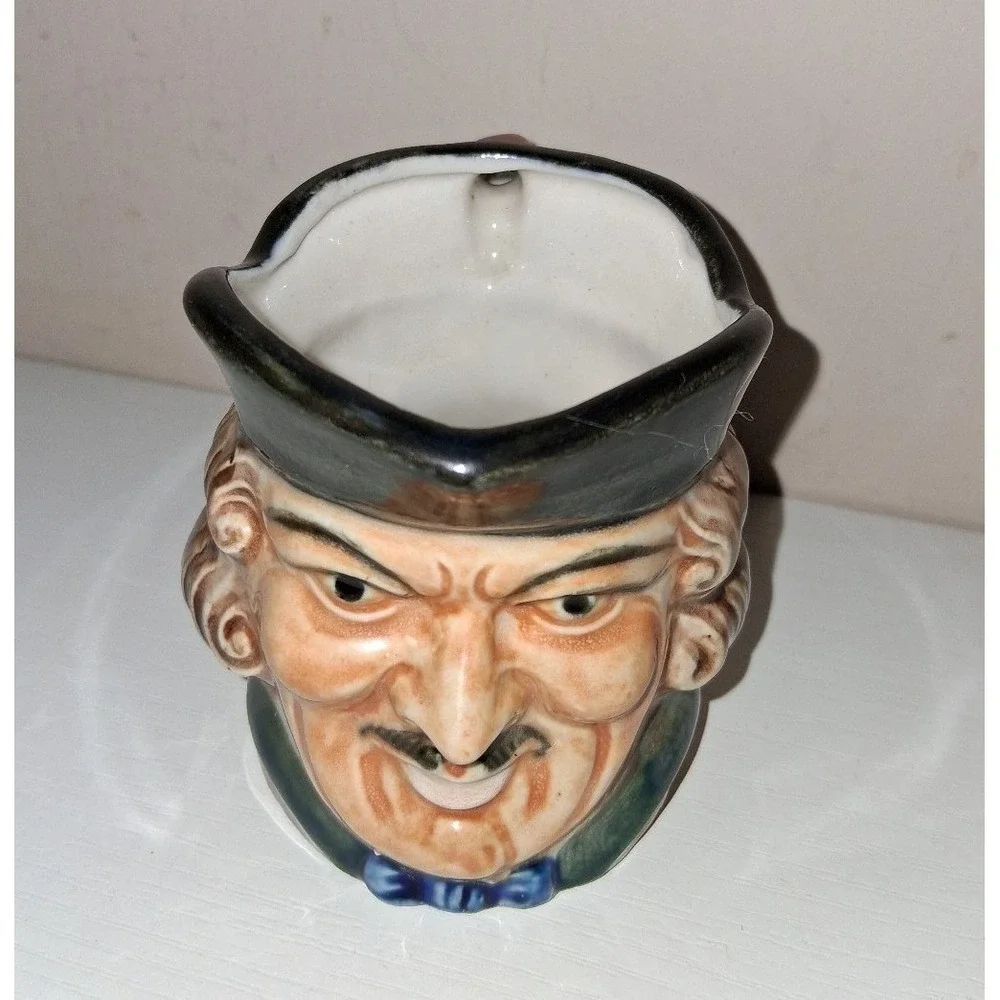 Vintage Occupied Japan Toby Character Jug Mini Pitcher 3.25